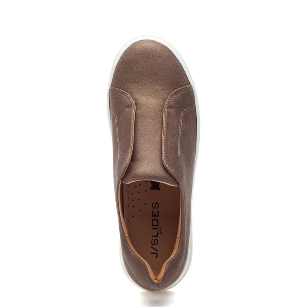 NWT J/SLIDES NOEL Bronze Brush Suede Sneaker - Picture 5 of 15